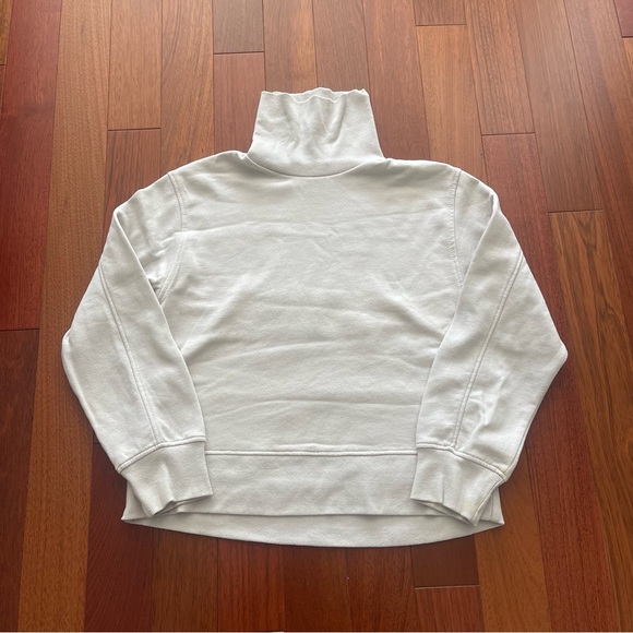 Zara Pale Grey Turtleneck Sweatshirt - Picture 3 of 7